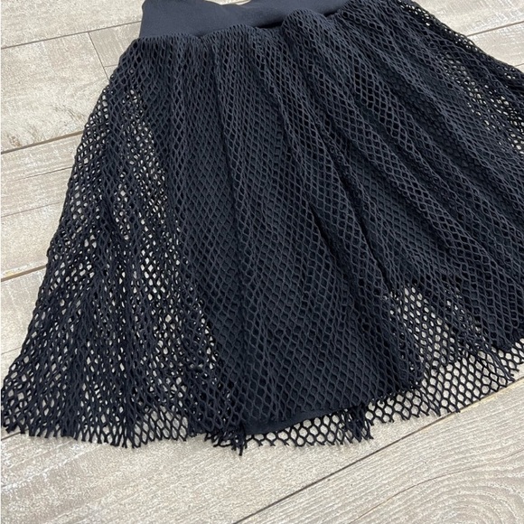 NEW! FREE PEOPLE Intimately How High Cifra Mesh Skirt Bike Shorts Black XS/S - Picture 2 of 8